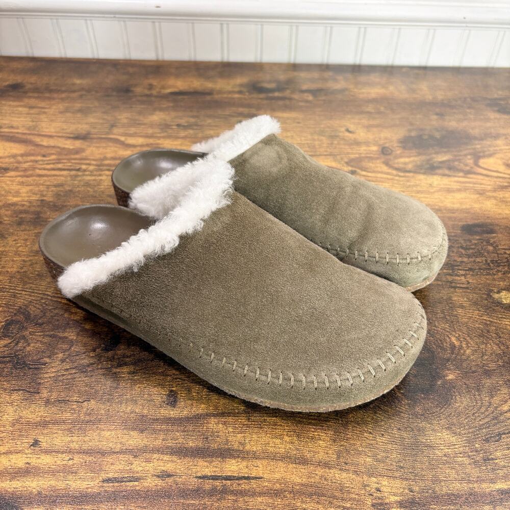Jenni Kayne Size US 8 EU 38 Shearling-Lined Moc Clogs Slip On Comfort Luxe - Picture 3 of 11
